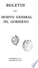 Boletín del Archivo General del Gobierno