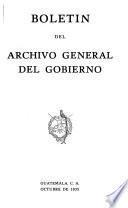 Boletín del Archivo General del Gobierno