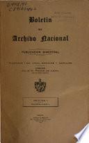 Boletin del Archivo Nacional