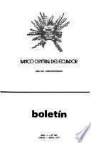 Boletín del Banco Central del Ecuador