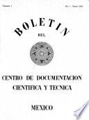 Boletín del Centro de Documentación Científica y Técnica, México