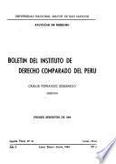 Boletín del Instituto de Derecho Comparado del Perú