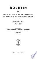 Boletín del Instituto de San Felipe y Santiago de Estudios Histoŕicos de Salta
