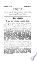 Boletín Del Instituto Interamericano Del Niño