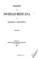 Boletin del instituto nacional de geografía y estadística de la república mexicana
