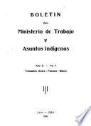 Boletín del Ministerio de Trabajo y Asuntos Indígenas