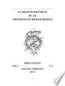 Boletín Histórico de la Provincia de Marga - Marga. Tomo VI