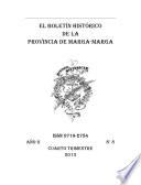 Boletín Histórico de la Provincia de Marga - Marga. Tomo VIII