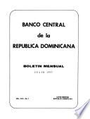 Boletín mensual - Banco Central de la República Dominicana