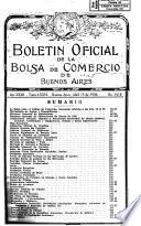 Boletin oficial de la Bolsa de comercio de Buenos Aires