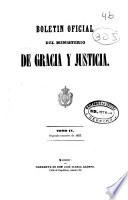 Boletín oficial del Ministerio de Gracia y Justicia
