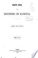 Boletín oficial del Ministerio de Hacienda