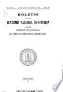 Boletʹin de la Academia nacional de historia antes Sociedad ecuatoriana de estudios historicos americanos