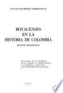 Boyacenses en la historia de Colombia