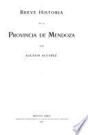 Breve historia de la provincia de Mendoza