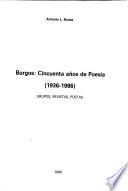 Burgos, cincuenta años de poesía (1936-1986)