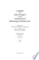 Cahiers de linguistique et de civilisation hispaniques médiévales