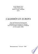 Calderón en Europa