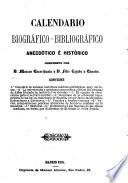 Calendario biografico-bibliografico anecdotico e (medico) historico etc
