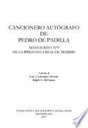 Cancionero autógrafo de Pedro de Padilla