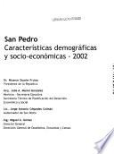 Características demográficas y socio-económicas, 2002: San Pedro