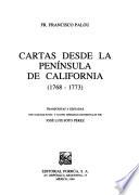 Cartas desde la península de California, 1768-1773