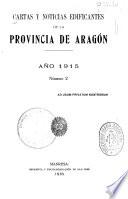 Cartas y noticias edificantes de la provincia de Aragón