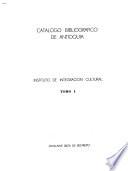 Catálogo bibliográfico de Antioquia