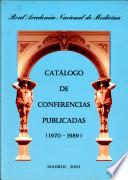 Catalogo de Conferencias Publicadas (1970-1989)