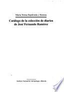 Catálogo de diarios de José Fernando Ramírez
