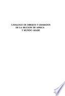 Catálogo de dibujos y grabados de la Sección de Africa y Mundo Arabe