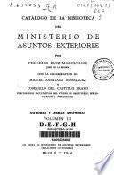 Catálogo de la Biblioteca del Ministerio de Asuntos Exteriores
