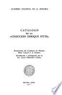 Catálogo de la Colección Enrique Fitte