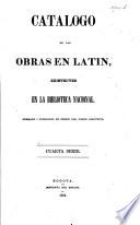 Catalogo de las Obras ... esistentes en la Biblioteca Nacional