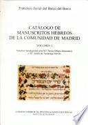 Catálogo de manuscritos hebreos de la comunidad de Madrid
