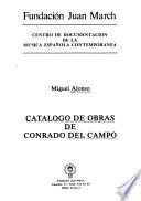 Catálogo de obras de Conrado del Campo