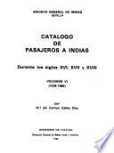 Catálogo de pasajeros a Indias durante los siglos XVI, XVII y XVIII: (1578-1585)