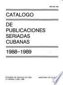 Catálogo de publicaciones seriadas cubanas, 1988-1989