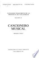 Catálogo folklórico de la provincia de Valladolid: Cancionero musical