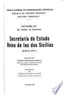 Catalogo XXI. Secretaria de Estado