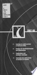 Catalogue des publications et banques de données