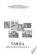 Censo 92 INE: Tarija