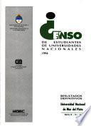 Censo de estudiantes de universidades nacionales, 1994: Universidad de Mar del Plata