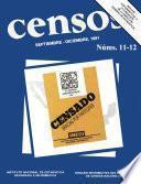 Censos. Septiembre-Diciembre, 1991. Números 11-12