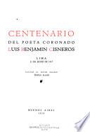 Centenario del poeta coronado Luis Benjamín Cisneros