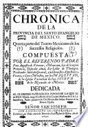Chronica de la Provincia del Santo Evangelio de México