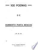 Cien poemas de Humberto Porta Mencos