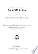 Código civil de la República del Ecuador