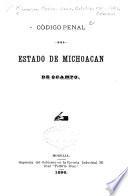 Código penal del estado de Michoacan de Ocampo
