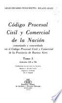 Código procesal civil y comercial de la nación: Artículos 559 a 784